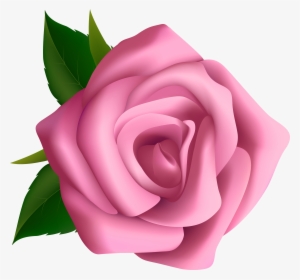 Soft Pink Rose Clipart Png Image - Pink Rose Clip Art