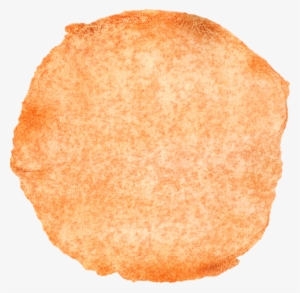 Free Download - Orange Watercolor Circle Png