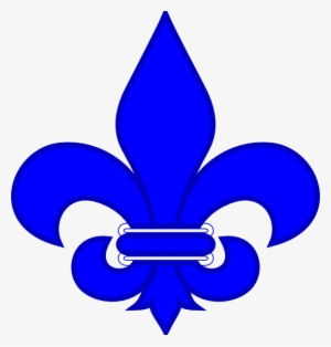 Royal Blue Fleur De Lis Hi - Fleur De Lis Blue And White