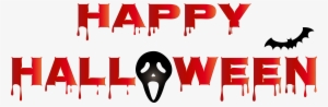 Bloody Happy Halloween Png Clip Art - Happy Halloween Png Transparent