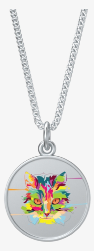 Watercolor Cat Indigo Coin With Kenton Station Chain - Colourful Cat Large Tote Bag, Adult Unisex, Natural,