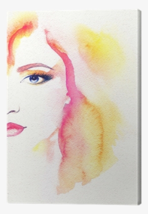 Woman Portrait - Poster: Ismagilova's Woman Portrait .abstract Watercolor