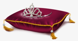 Red Princess Crown Pillow Png Clipart Picture - Crown On A Pillow