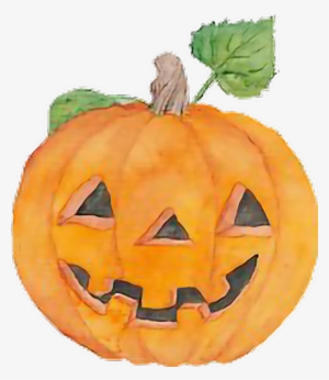 Beautiful Watercolor Jackolantern Pumpkin Halloween - Jack-o'-lantern