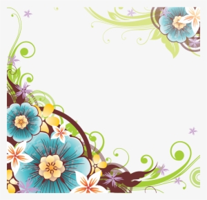 Flower Vector Border Png