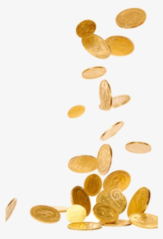 Go To Image - Gold Coins Falling Png
