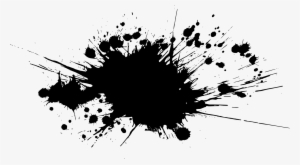 Black Paint Splash Png - Picsart Black And White Background