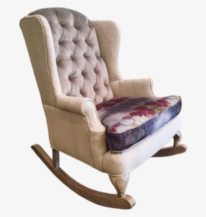 Purple And Neutrals Rocking Chair Nursery Design Watercolor - Rocking Chair