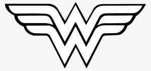 Wonder Woman Logo Black And White - Wonder Woman Logo Png