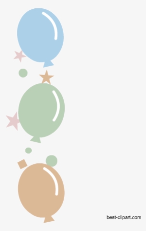 Balloons And Confetti Clip Art - Clip Art