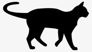 Alpha-cat - Black Cat Silhouette Transparent