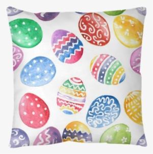 Eggs Seamless Pattern - Watercolor Painting