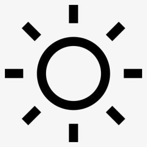 Sun Shape Of A Circle With Straight Rays Comments - Time Of Day Icons Free