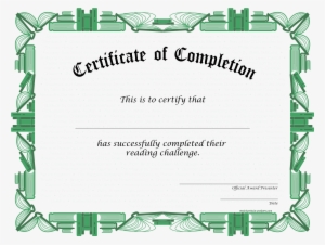 Green - Certificate