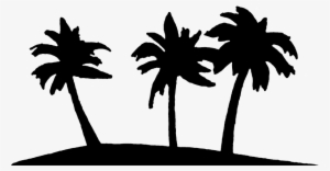 Palm Tree Art Tropical Palm Trees Clip Clipart - Palm Tree Island Clip Art Black And White
