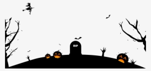 Halloween Background Png Banner Black And White Download - Halloween Png