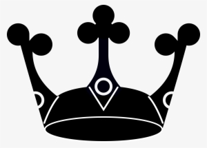 Black King Crown Png - King Crown Silhouette Transparent