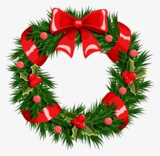 Transparent Christmas Wreath Png Clipart - Christmas Wreath Transparent Background
