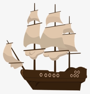 Graphic Free Sailing Ship Flower Free On Dumielauxepices - Pirate Ship Clipart