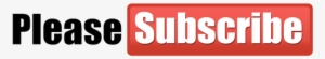 Youtube Subscribe Button Download Transparent Png Image - Please Subscribe Logo Png