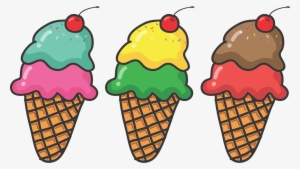 This Free Icons Png Design Of Three Ice Cream Cones