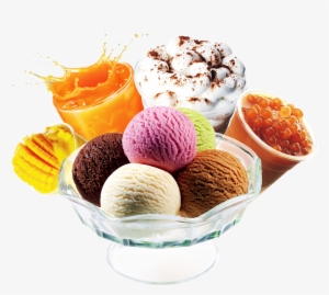 Deep Fried Bananas & Ice Cream Png