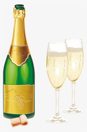 Gifs, Tubes De Ano Novo - Champagne And Glasses Png