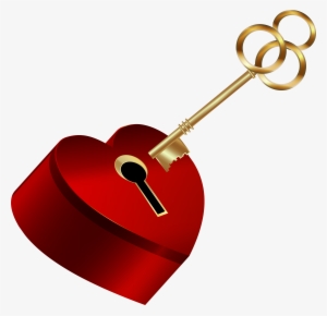 Heart With Key Png Clip Art Image
