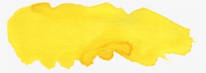 Free Download - Yellow Watercolor Illustration Png