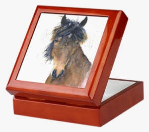 Dark Horse Keepsake Box From Original Watercolor Painting - Cafepress Christmas Story Electric Leg Lamp Keepsake