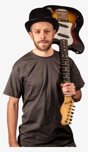 Guitarist Stand And Holds A Guitar Png Image - Guitar Photos On Png