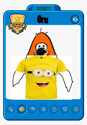 Mascot Player Card Base Gru Minion - Custom Player Card Club Penguin