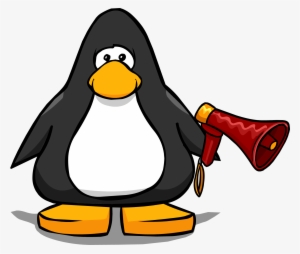 Megaphone Player Card - Penguin With A Horn