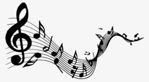 Silhouette, Musical, Note, Clef, Bass - Musical Notes Silhouette Png