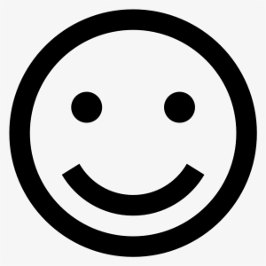 Happy Icons - Happy Face Icon Black And White