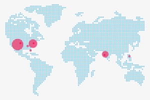 Graphic Freeuse Download Map Dots Png K Pictures Full - Spin Collective World Map Wall Sticker