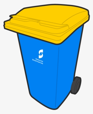 On This Page - Blue And Yellow Bin