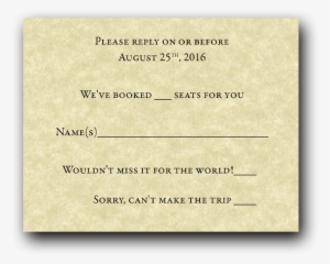 Train Ticket Wedding Invitation Set - Wedding Invitation
