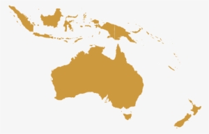 Map Of Ocenia - Australia And The South Pacific