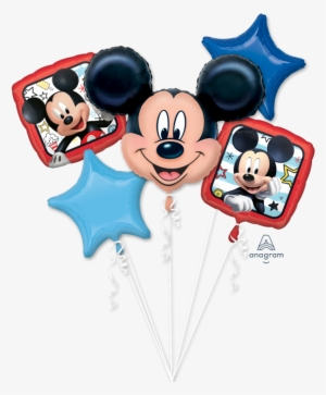 Mickey Mouse Bouquet - 27" Mickey Mouse Head Balloon - Mylar Balloons Foil