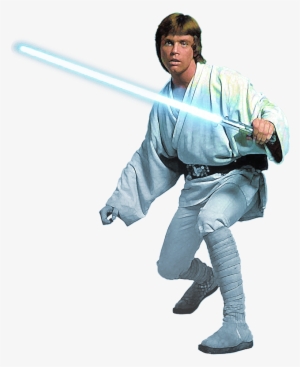 After Dropping His Blue Lightsaber, Along With A Hand - Luke Skywalker With Lightsaber Png