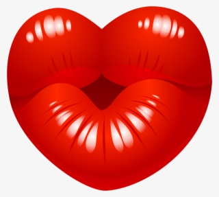 Indigo Clipart 3d Heart - Kiss Transparent