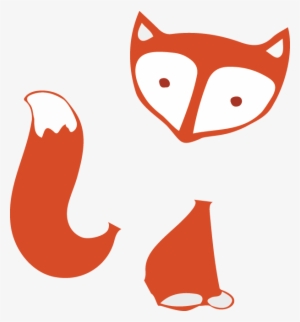 Fox In 3 Pieces - Fox Tail Clipart