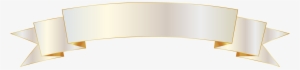White And Gold Banner Png Image Gallery Yopriceville - Portable Network Graphics