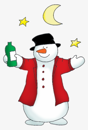 Clipart Black And White Snowman Drinking Frames Illustrations - Snowman Drinking Clipart Free
