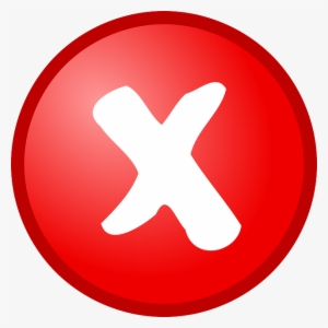 14051 Red Cross Clip Art Symbol Public Domain Vectors - Not Ok Icon