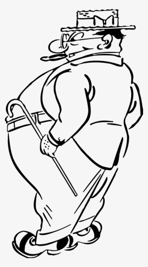 This Free Icons Png Design Of Fat Man With A Cigar