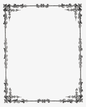Black Frame Download Transparent Png Image - Frame For Certificate Portrait