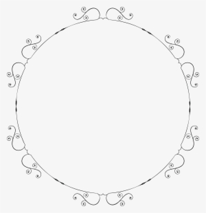 Free Clipart Of A Round Swirl Frame - Clip Art