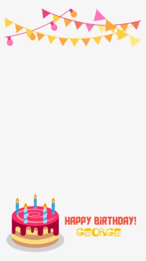 Snapchat Clipart Snapchat Filter - Happy Birthday Geofilter Png